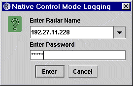 Diálogo de login de Ravis